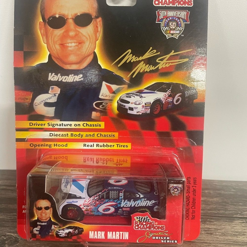Vintage Nascar 50th Anniversary Signature Series Mark Martin #6 Valvoline